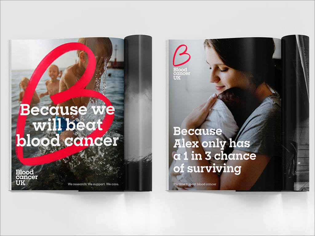 英國血液癌癥協(xié)會Blood Cancer UK品牌形象設(shè)計之宣傳畫冊設(shè)計