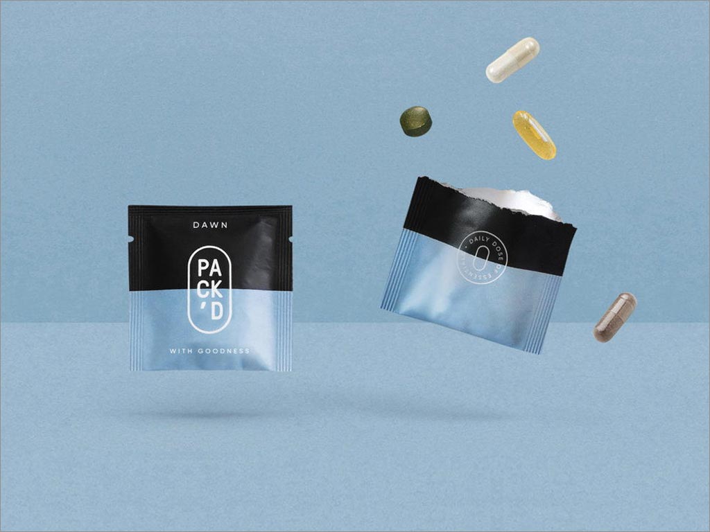 比利時Pack'd黎明裝維生素保健品內(nèi)袋包裝設計