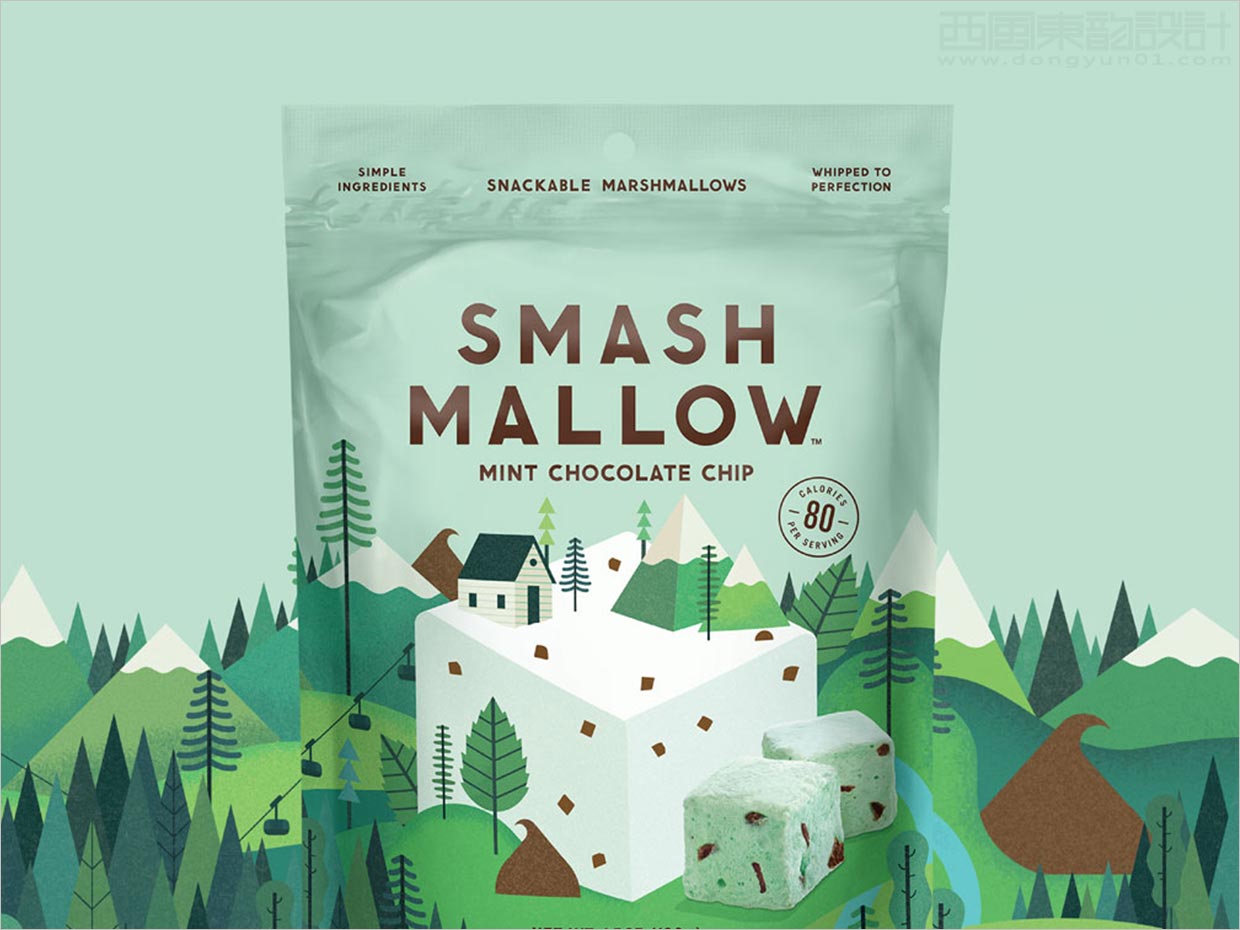 英國(guó)Smashmallow棉花糖休閑食品包裝設(shè)計(jì)