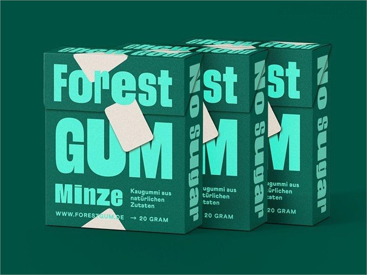 德國Forest Gum天然口香糖包裝設(shè)計