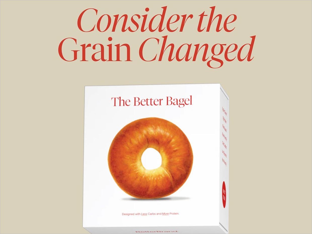 極簡風(fēng)格的Better Bagel面包食品包裝設(shè)計(jì)